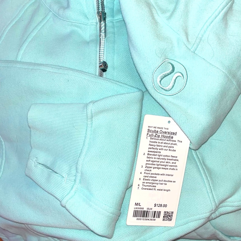 Lululemon M/L Scuba Oversized Full Zip Hoodie Ideal Mint Like New